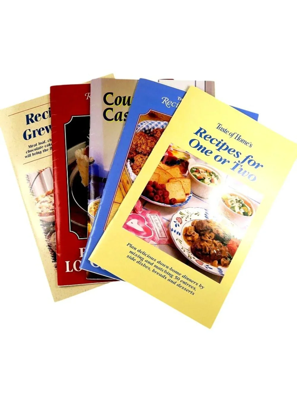 Lot of 5 Vintage Country Recipe Cookbooks - Reiman Publishing - 1990s-00s